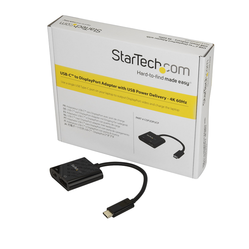 Startech CDP2DPUCP USB C to DisplayPort Adapter with Power Delivery
